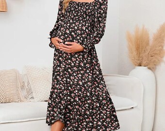 Vestido de maternidad: vestidos florales y bohemios para la futura mamá a la moda