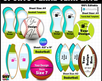 Baseball Panel Template, Tennis Ball template, Photo Baseball, Softball Panel Template, Photo Softball ,Football Panel Template, DIY Ball