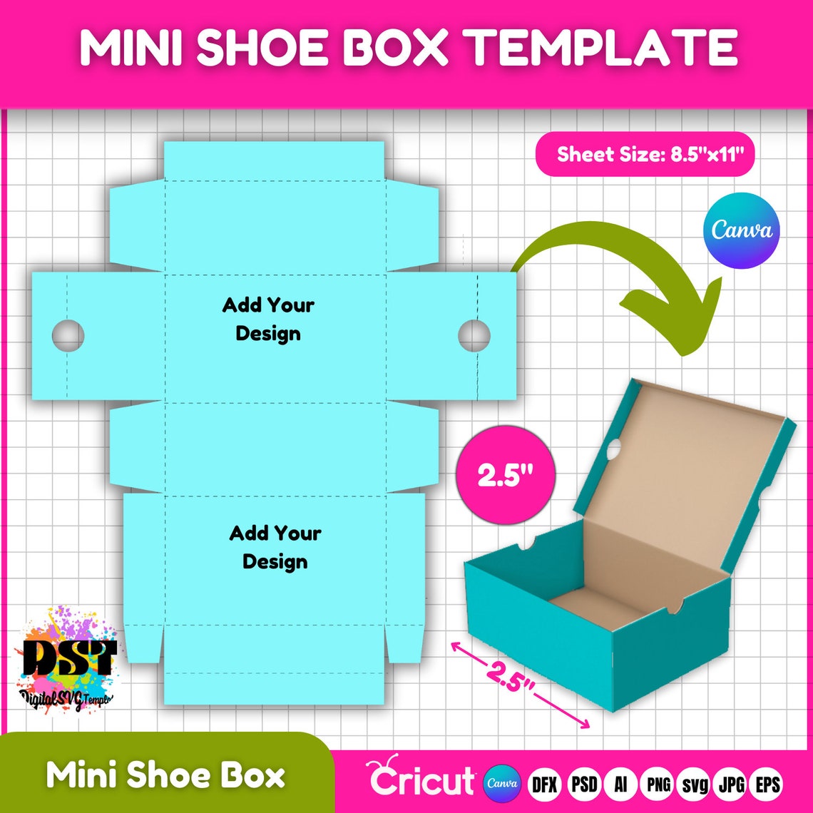 2 5 Mini Shoe Box Template Shoe Box Svg Shoe Box Label Sneaker Box
