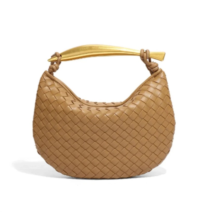 Sardine Hand-woven for Bag,Single Shoulder Bag,Handwoven Vintage Leather Bag,Gift for her #4