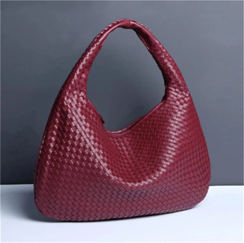 Leather Designer Purse Vegan Bag,Woven Large,Shoulder Bag,Inspired Sardine Bag,Woven Bag,Interwoven Bag,For Her #7