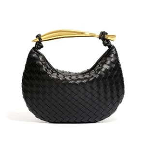 Sardine Hand-woven for Bag,Single Shoulder Bag,Handwoven Vintage Leather Bag,Gift for her #2