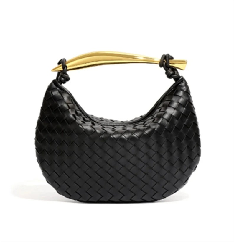 Sardine Hand-woven for Bag,Single Shoulder Bag,Handwoven Vintage Leather Bag,Gift for her #2