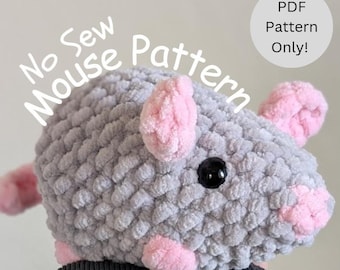 No Sew Crochet Mouse Pattern: Beginner Friendly Amigurumi (PDF Download)