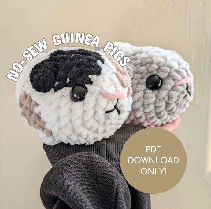 No-Sew Beginner Friendly Guinea Pig Pattern