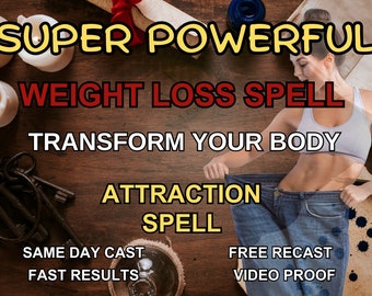 Powerful weight loss spell - Fitness Spell, Powerful Slimming Magic Spell, Body Manifestation, Beauty Spell, White Magic, Body Fat Loss