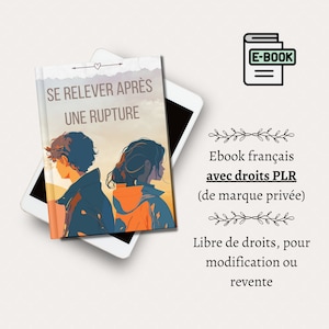 PLR Ebook in French - Getting back up after a breakup - 25 pages - Private label rights - DPP - Love - Seduction - Relationships - Dating