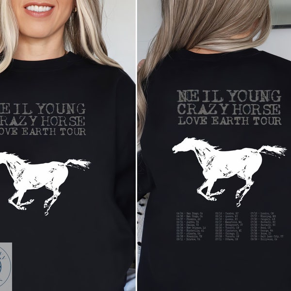 Neil Young and Crazy Horse 2024 Tour Shirt, Neil Young Fan Shirt, Neil Young 2024 Concert Shirt