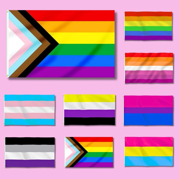 LGBT Pride Flag for Festival - Rainbow Gay Transgender Lesbian Asexual GenderFluid Non Binary Pride