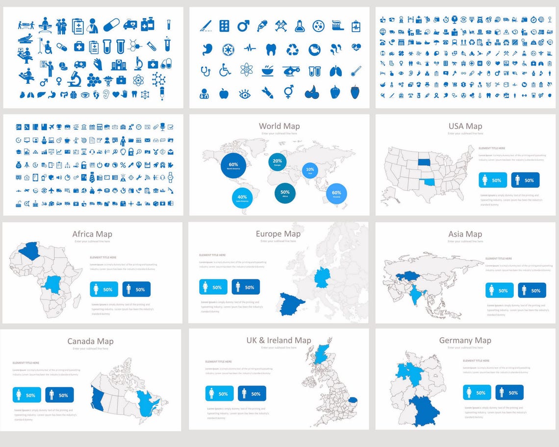 Personalized Medical Recolorable Icons, Nurse Medical Powerpoint Icons ...