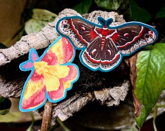 Moth Stickers | Glossy Vinyl Stickers