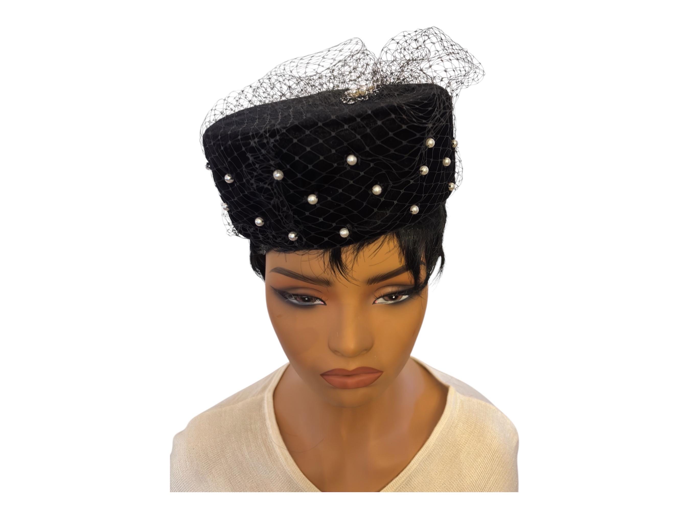 Black Ladies Funeral Hat - Etsy display picture 1