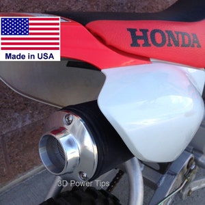 Honda CRF 110 CRF110 Muffler 2D Power Tip w/ Spark Arrestor Screen - Exhaust Tip