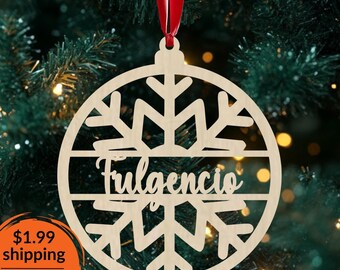 Custom Name Snowflake Ornament – Christmas Ornament Personalized – Snowflake Ornament With Name 2025