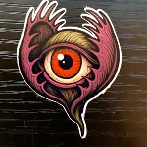 Venus Flytrap Mouth Sticker – Horror Flower (Water Resistant Vinyl)