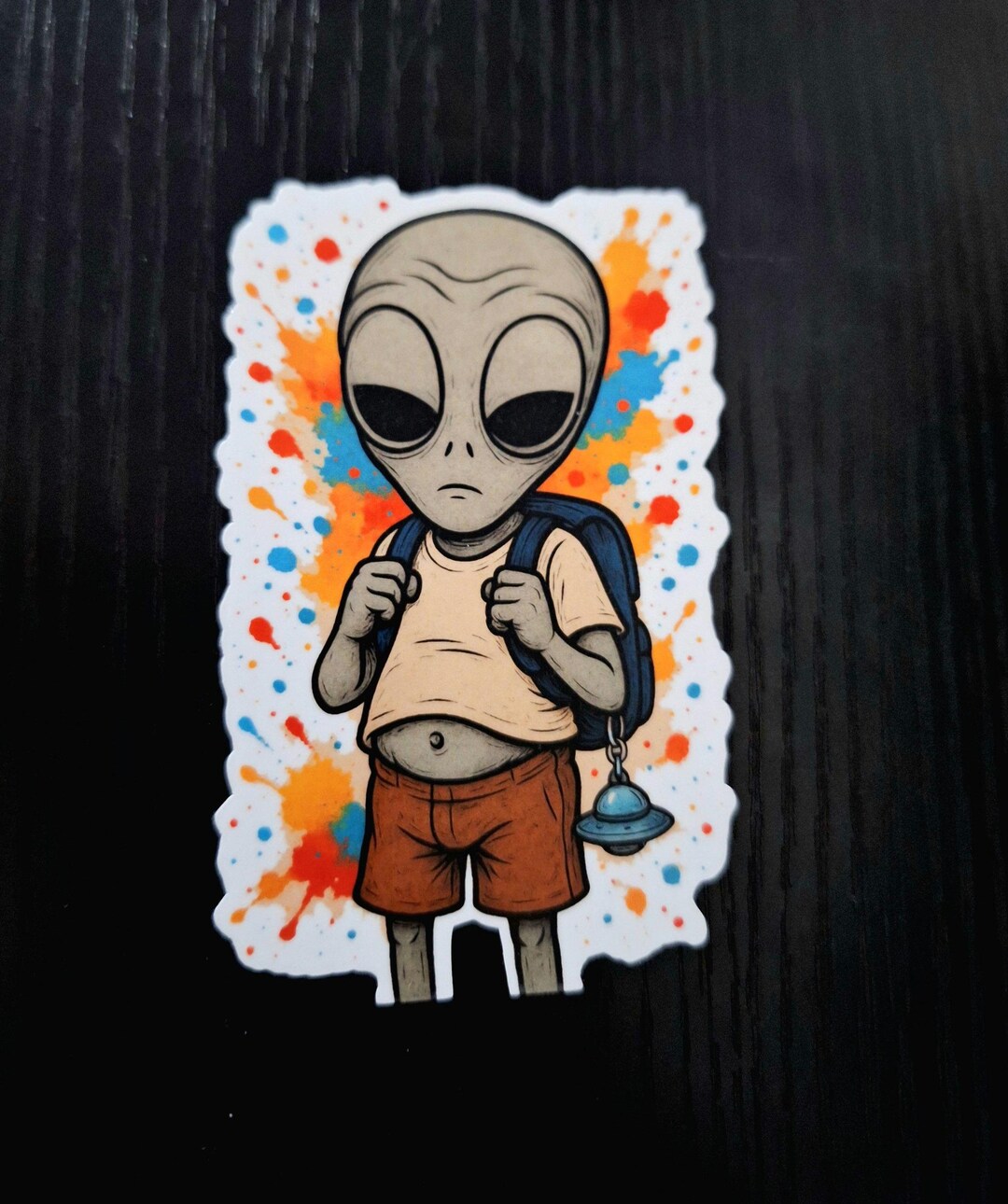 Neon Alien Kid Magnet – Surreal Pop Art Fridge Decor - Etsy