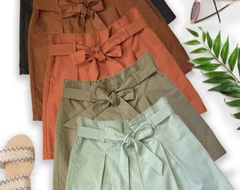 The Sage Essential Cotton Tie Shorts