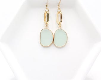 Ocean Breeze Sea Glass Earrings
