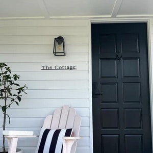 Letrero de casa de campo, letrero de dirección, letrero con nombre de calle, letrero con nombre de casa, letrero personalizado con nombre de villa, letrero personalizado, letrero para exteriores, letrero para casa