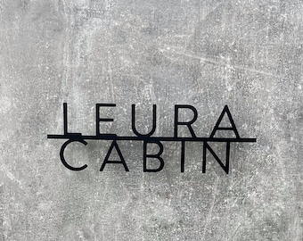 Custom Metal Sign, Custom Sign, 2 Line Home Name, Custom Metal Words,Custom Name Sign, Last Name Signs, Custom Metal Signs, Custom Door Sign
