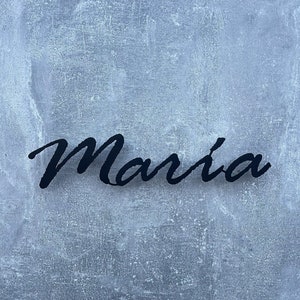 Letrero de metal con nombre, letras de metal, palabras de metal personalizadas, letrero de pared, arte de pared, apellido rústico, regalo de aniversario, letreros de boda, regalo familiar
