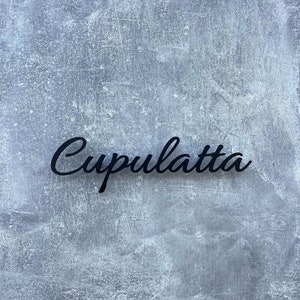 Letrero de metal personalizado con monograma para pared, letras de metal grandes, decoración del hogar, palabras de metal personalizadas, letrero de dirección familiar personalizado