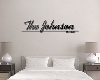 Custom Wedding Sign, Last Name Sign, Metal Family, Wedding Name Sign, Family Name Sign, Wedding Gifts, Custom House Sign, Wedding Decor