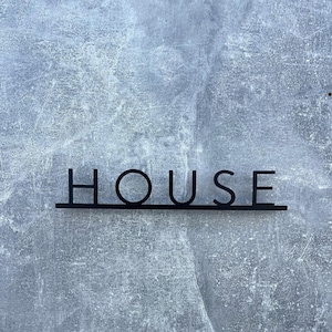 House Name Plaque, Casa Sign, Custom Door Sign, Custom Metal Sign, Custom Metal Last Name Sign, Outdoor Metal Sign, Front Porch Sign