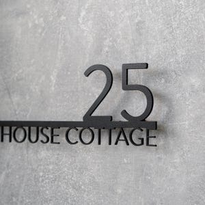 Metal Address Sign, House Numbers Sign, Decorative Address Sign, Modern ...