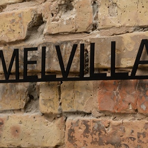 Letrero de calle personalizado, letrero de metal, letrero de dirección personalizado, regalo de inauguración de la casa, letrero de dirección de jardín, decoración de porche, letrero de granja, letrero con nombre de familia