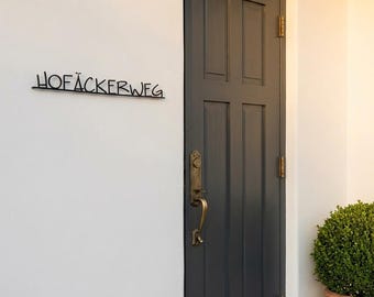 Custom Metal Words, Custom Metal Sign, Custom Metal Art, Metal House Sign, Last Name Sign