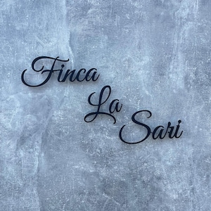 Letrero con nombre de casa, placa con nombre de casa para exteriores, letrero de metal personalizado, letreros de casa para exteriores, letrero tradicional con nombre de casa, placa con nombre de casa, letrero familiar