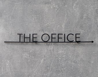 Office Sign, Business Sign Outdoor, Metal Business Sign, Reception Sign,  Custom Logo Sign, Personalized Metal Signs, Office Signage