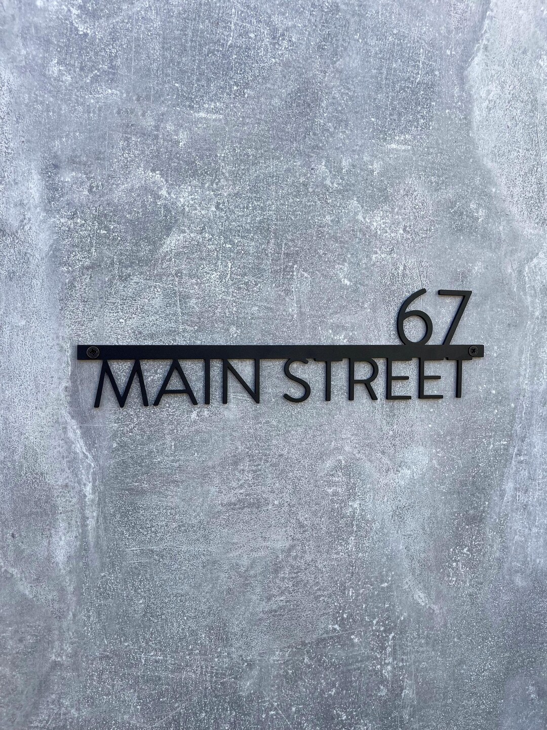 Metal House Numbers & Letters , Address Sign, Individual House Numbers ...