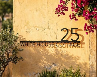Address Sign, House Name Sign, Outdoor House Name Plaque, Custom Metal Sign, Outdoor House Sign, Metal Address Sign, Home Address Sign