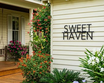 Metal House Number Sign,  Street Name Sign, Casa Name Sign, Personalized Villa Name Sign