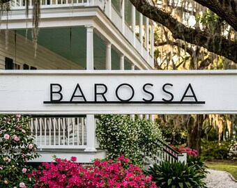 Personalized Family Name Plaque Custom Steel Sign Outdoor
