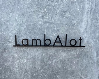 House Name Sign, Outdoor House Name Plaque, Custom Metal Words, Wall Sign, Wall Art, Traditional House Name Sign, Personalized House Names