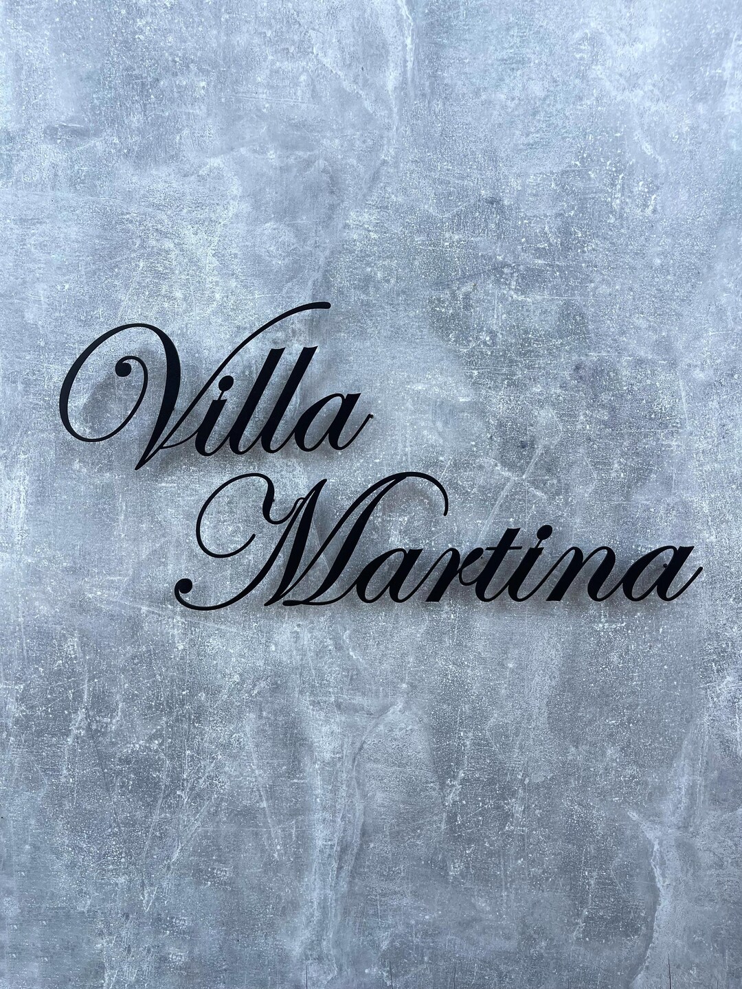 Full Name Sign Modern House Sign, Casa Metal Name Sign, Personalized Villa Name Sign ...
