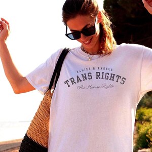 Trans Rights Are human Rights Shirt Feminist Pro-Trans Rights Shirt Gender Equality Inclusive Pride Tee Queer Ally Comfort Colors Shirt