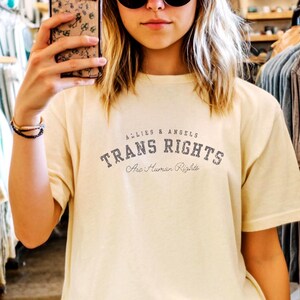 Social Justice Ally Shirt Intersectional Feminist shirt Trans Rights Are human Rights Tee Comfort Colors Pride Shirt Trans Supporter Tee FDT