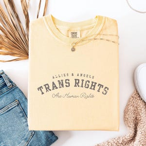 Trans Rights Are human Rights Shirt Gender Equality Inclusive Pride Tee Feminist Pro-Trans Rights Shirt Queer Ally Comfort Colors Shirt FDT