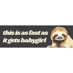 Just Pass Me Funny Magnetic Bumper Sticker, Slow Driver Car Magnet, New Driver Please Be Patient Sloth Decal, Cute Gift for Anxious Driver