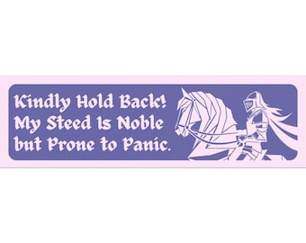 Funny Medieval Bumper Sticker, Anti Tailgating Knight Car Magnet, Ren Faire Bumper Magnet, LARP Car Accessory Gothic Meme Cursed Driver Gift