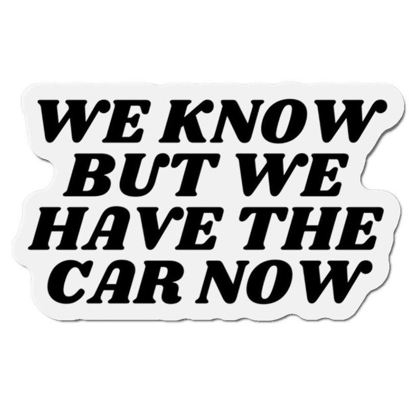 Anti Elon Magnet For Car - "I Bought This Before We Knew Elon Was Crazy" Reflective Bumper Magnet 10.8x3 Inch