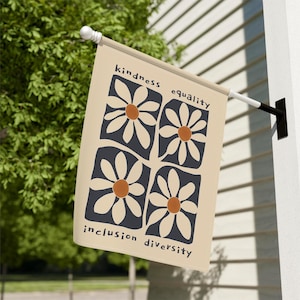 Polite Anti Trump House Flag, Subtle Anti Maga Garden Flag, FDT Flower Yard Signs, Florar Social Justice Garden Banner FDT F*ck Donald Trump
