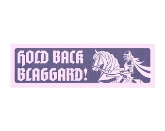 Knight Bumper Magnet, Funny Anti Tailgating Magnetic Bumper Sticker, Gothic Car Accessories, Weird Medieval Car Magnets, Unhinged Car Decals