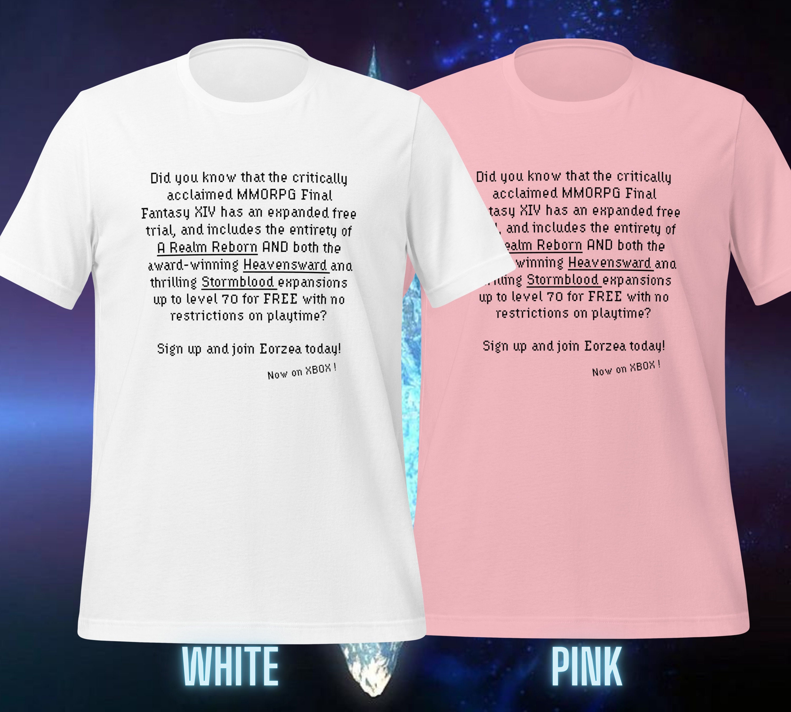 FFXIV Copypasta (black) - FFXIV Shirt, Copypasta Shirt, Unisex T