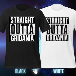 Straight Outta Gridania - FFXIV shirt, unisex t-shirt, gamer shirt