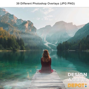 39 Superposiciones de niebla para Photoshop / Alta resolución / Niebla, Humo, Efectos de niebla / JPG PNG transparente / Fácil de usar / Descarga digital